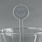 Lake House #2 5.5" Round Plastic Stir Sticks - Clear (Personalized)