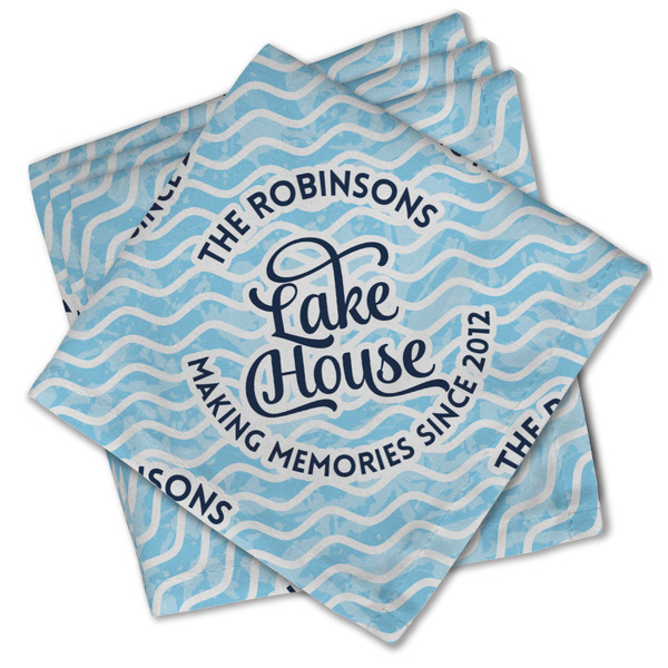 Lake House #2 Cloth Napkins - Personalized Lunch (PARENT MAIN Set of 4)