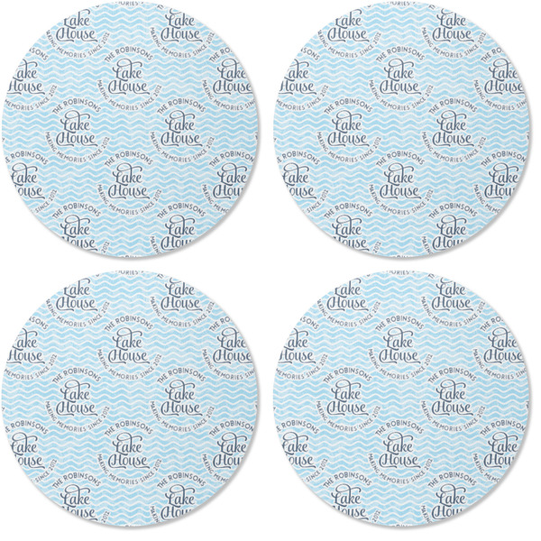 Lake House #2 Coaster Round Rubber Back - Apvl