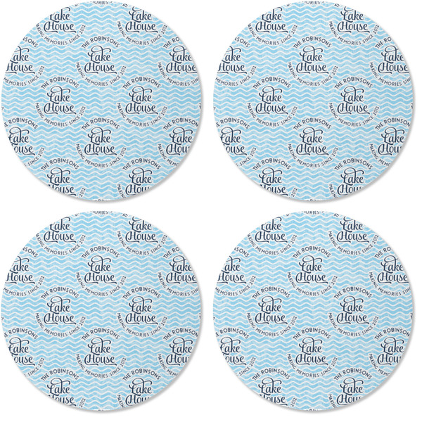 Lake House #2 Coaster Round Rubber Back - Apvl