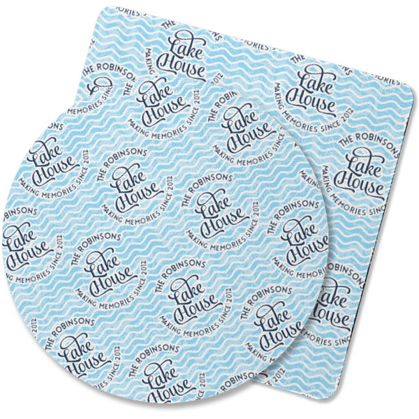 Custom Lake House #2 Rubber Backed Coaster (Personalized)