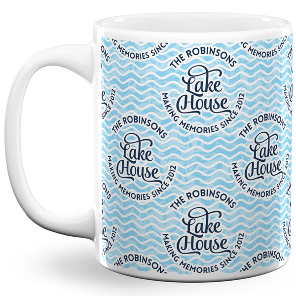 Custom Lake House #2 11 Oz Coffee Mug - White (Personalized)