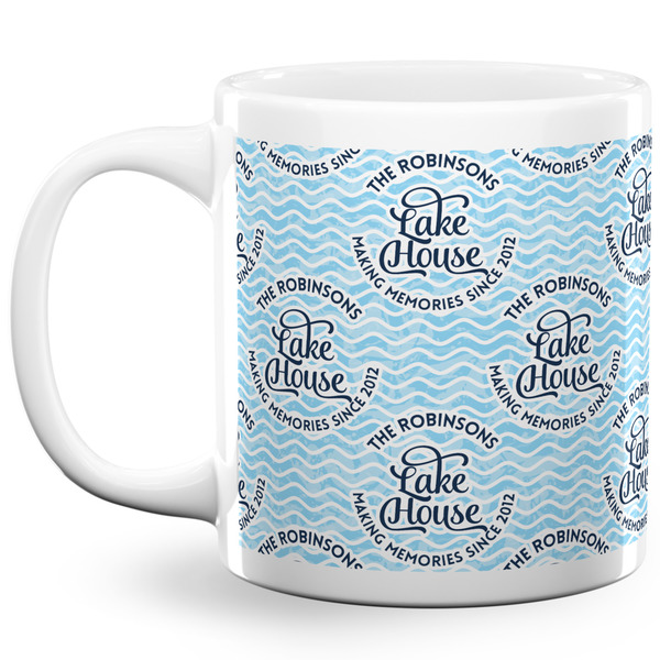 Custom Lake House #2 20 Oz Coffee Mug - White (Personalized)