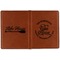 Lake House #2 Cognac Leather Passport Holder Outside Double Sided - Apvl