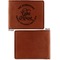 Lake House #2 Cognac Leatherette Bifold Wallets - Front and Back Single Sided - Apvl