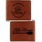 Lake House #2 Cognac Leatherette Bifold Wallets - Front and Back