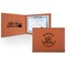 Lake House #2 Cognac Leatherette Diploma / Certificate Holders - Front and Inside - Main