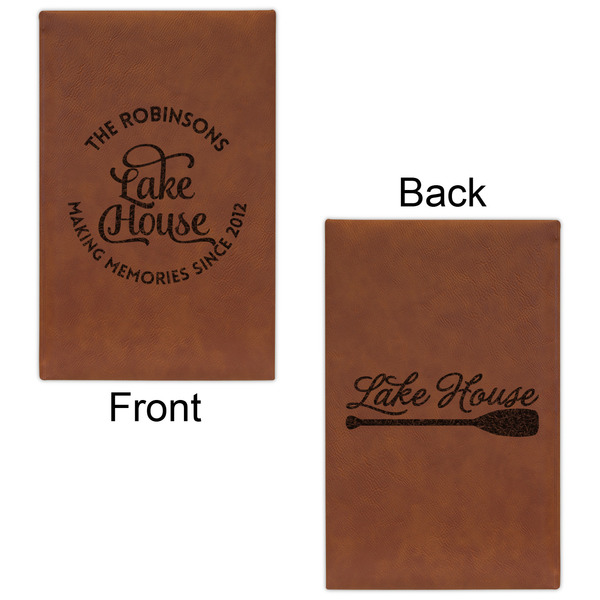 Lake House #2 Cognac Leatherette Journal - Double Sided - Apvl