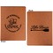 Lake House #2 Cognac Leatherette Portfolios with Notepad - Small - Double Sided- Apvl