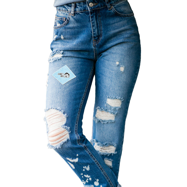 Lake House #2 Custom Shape Iron On Patches - L - single APPROVAL