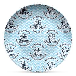 Lake House #2 Microwave Safe Plastic Plate - Composite Polymer (Personalized)