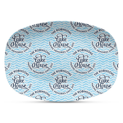 Lake House #2 Plastic Platter - Microwave & Oven Safe Composite Polymer (Personalized)