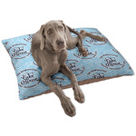 Lake House #2 Dog Bed - Large w/ Name All Over
