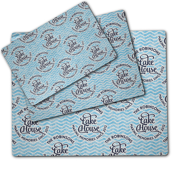 Lake House #2 Dog Food Mat - MAIN (sm, med, lrg)