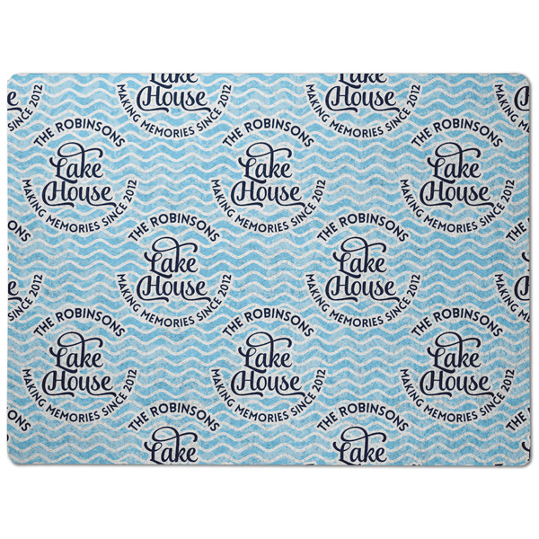 Lake House #2 Dog Food Mat - Medium without bowls