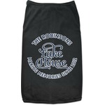 Lake House #2 Black Pet Shirt - XL (Personalized)