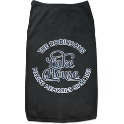 Lake House #2 Black Pet Shirt - XL (Personalized)