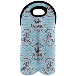 Lake House #2 Wine Tote Bag (2 Bottles) (Personalized)