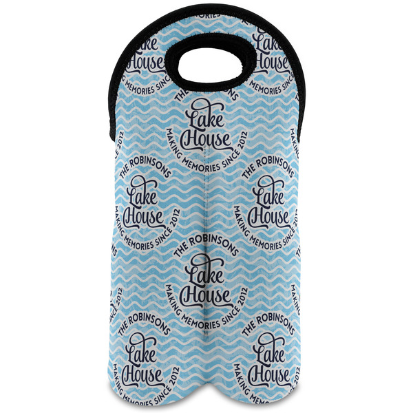 Custom Lake House #2 Wine Tote Bag (2 Bottles) (Personalized)