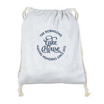 Lake House #2 Drawstring Backpack - Sweatshirt Fleece - Single Sided (Personalized)