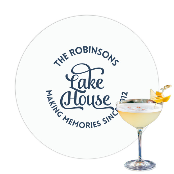 Custom Lake House #2 Printed Drink Topper (Personalized)