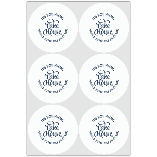 Lake House #2 Drink Topper - XLarge - Set of 6