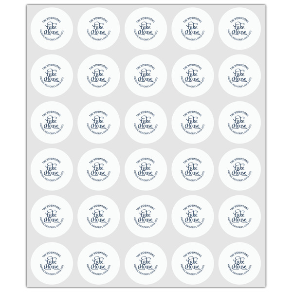 Lake House #2 Drink Topper - XSmall - Set of 30