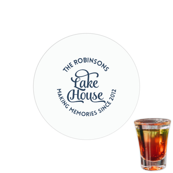 Custom Lake House #2 Printed Drink Topper - 1.5" (Personalized)