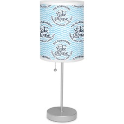 Lake House #2 Lamp with Drum Shade (Personalized)