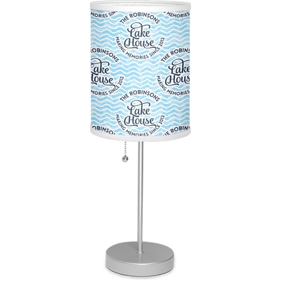 Lake House #2 7" Drum Lamp with Shade (Personalized)