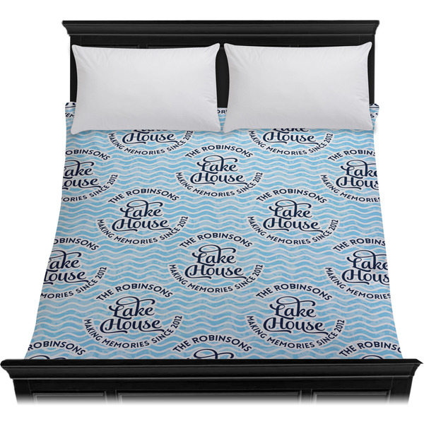 Lake House #2 Duvet Cover - Queen - On Bed - No Prop
