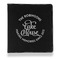 Lake House #2 Leather Binder - 1" - Black (Personalized)