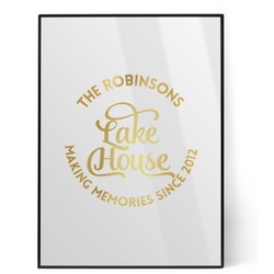 Lake House #2 Foil Print (Personalized)