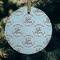 Lake House #2 Frosted Glass Ornament - Round (Lifestyle)