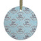 Lake House #2 Frosted Glass Ornament - Round