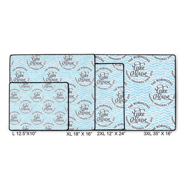 Lake House #2 Gaming Mats - SIZE CHART
