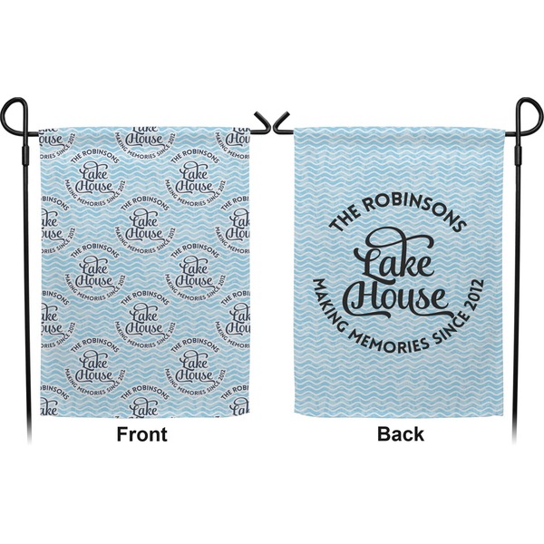 Lake House #2 Garden Flag - Double Sided Front and Back