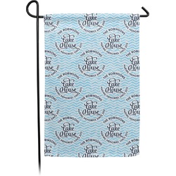 Lake House #2 Small Garden Flag - Double Sided w/ Name All Over