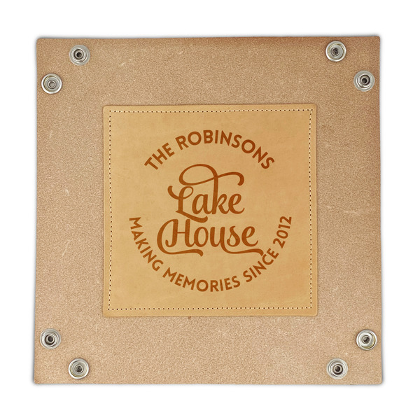 Lake House #2 Genuine Leather Valet Trays - FRONT