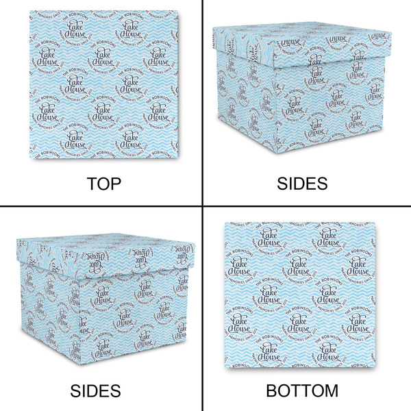 Lake House #2 Gift Boxes with Lid - Canvas Wrapped - Large - Approval