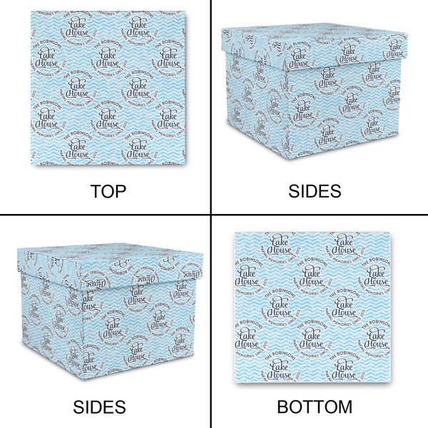 Lake House #2 Gift Boxes with Lid - Canvas Wrapped - Medium - Approval