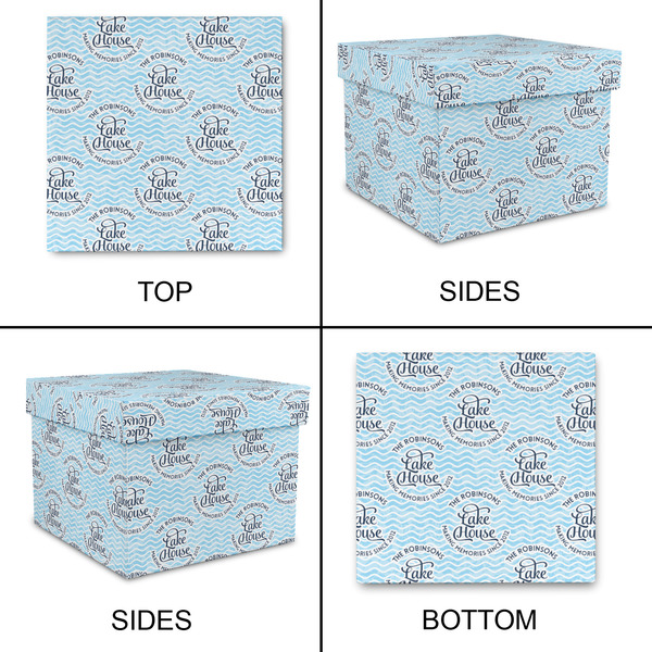 Lake House #2 Gift Boxes with Lid - Canvas Wrapped - Small - Approval