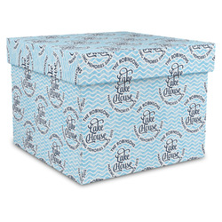 Lake House #2 Gift Box with Lid - Canvas Wrapped - XX-Large (Personalized)