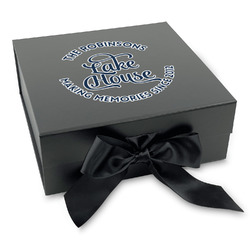 Lake House #2 Gift Box with Magnetic Lid - Black (Personalized)