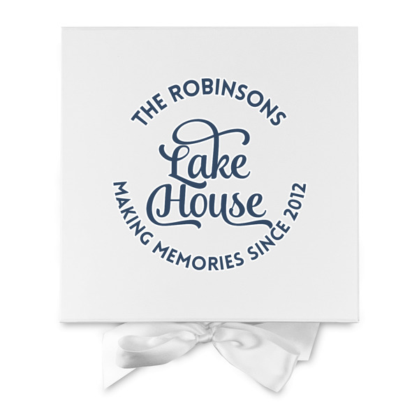Lake House #2 Gift Boxes with Magnetic Lid - White - Approval