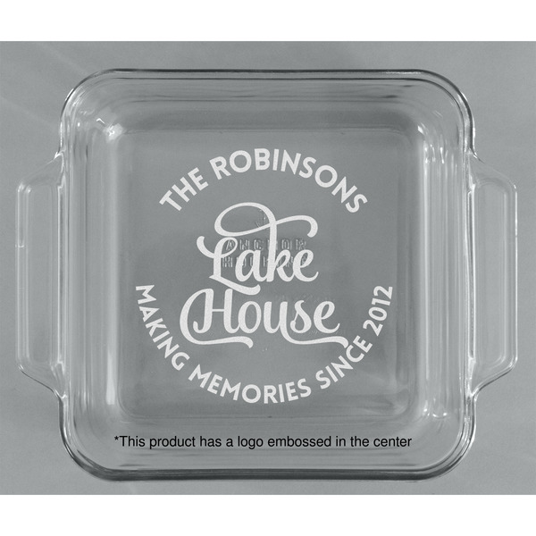 Lake House #2 Glass Cake Dish - APPROVAL (8x8)