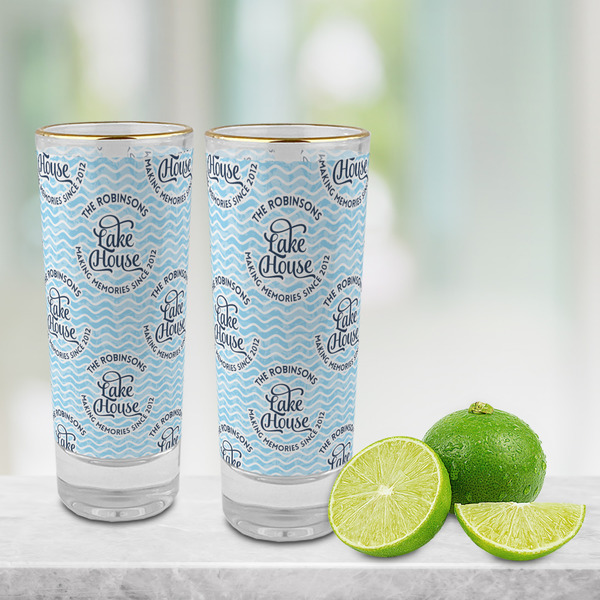 Lake House #2 Glass Shot Glass - 2 oz - LIFESTYLE