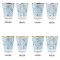 Lake House #2 Glass Shot Glass - with gold rim - Set of 4 - APPROVAL