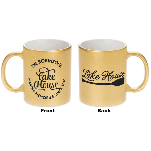 Lake House #2 Gold Mug - Apvl