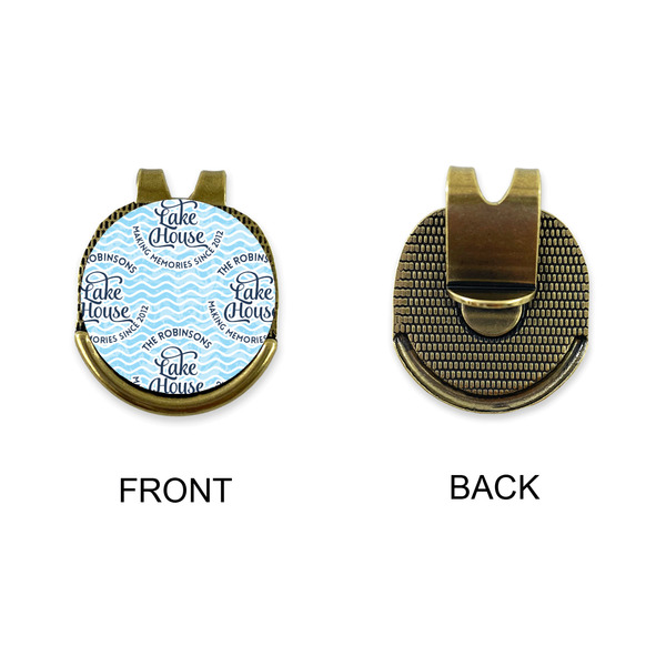 Lake House #2 Golf Ball Hat Clip Marker - Apvl - GOLD